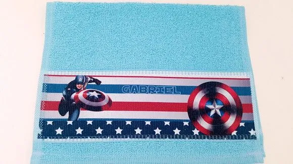 Toalha de mão personalizada heróis - foto 3