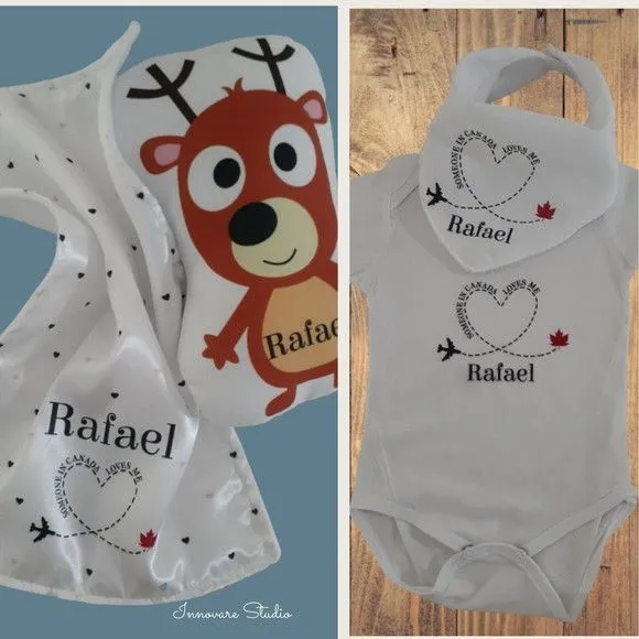 Kit baby - 4 peças - feito à mão por Innovare Studio