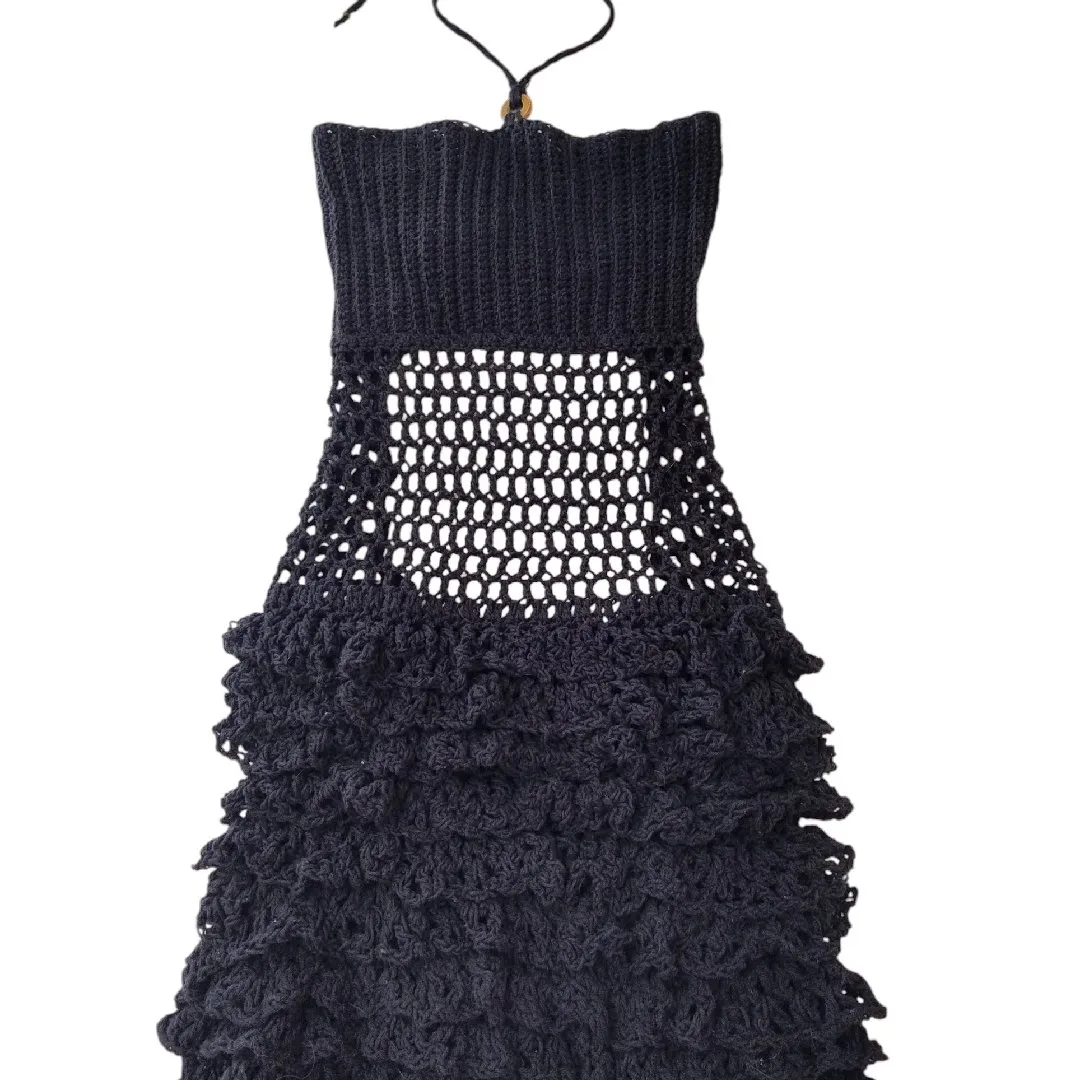 Vestido Luna Babados Croche - foto 2