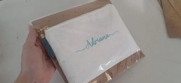 Necessaire personalizada - linho - foto 5