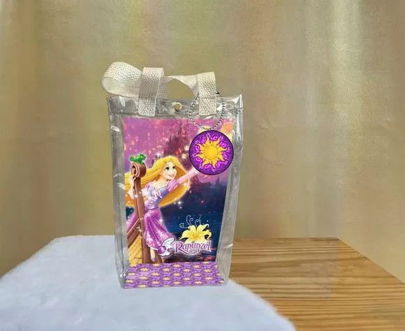 Sacola Transparente Enrolados Personalizado - artesanato de Artmanha Lembrancinhas