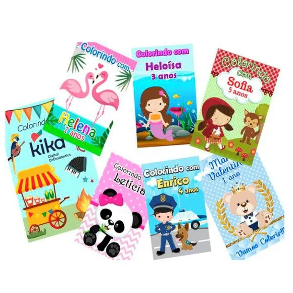 Lembrancinhas Revistas para Colorir 14x10cm - artesanato de PAPCRIE