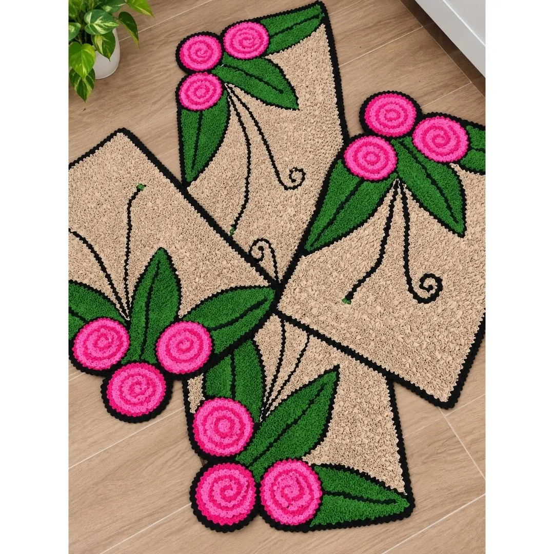 jogo de cozinha frufru - artesanato de Sandra Mara artes e artesanatos