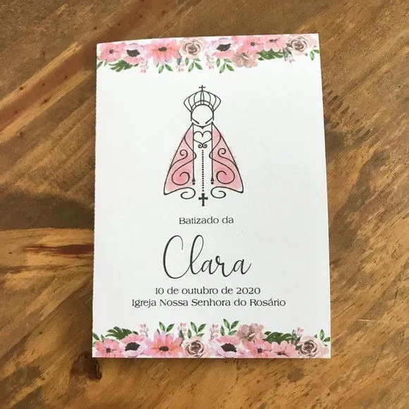 Livro de Orações Luxo com Foto para Batismo - foto 2