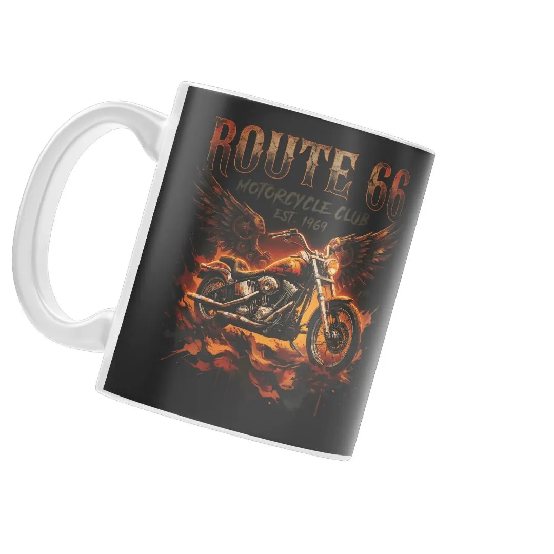 Caneca Route  66 Motocicleta 325ml - foto 4