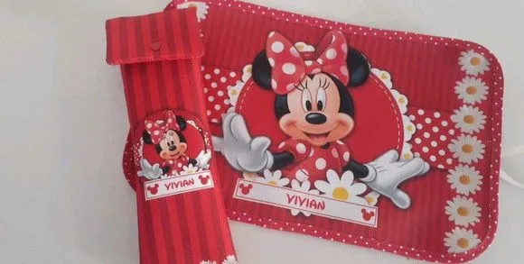 Jogo americano e porta talher Minnie Vermelha - foto 2