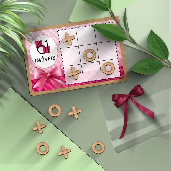 Jogo da Velha - Logo Marca Personalizado - artesanato feito à mão por Mi Papelaria Criativa