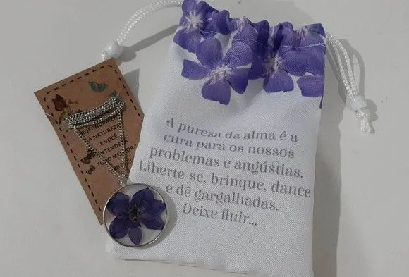 Saquinho Pequeno - Quaresmeira - artesanato feito à mão por Innovare Studio