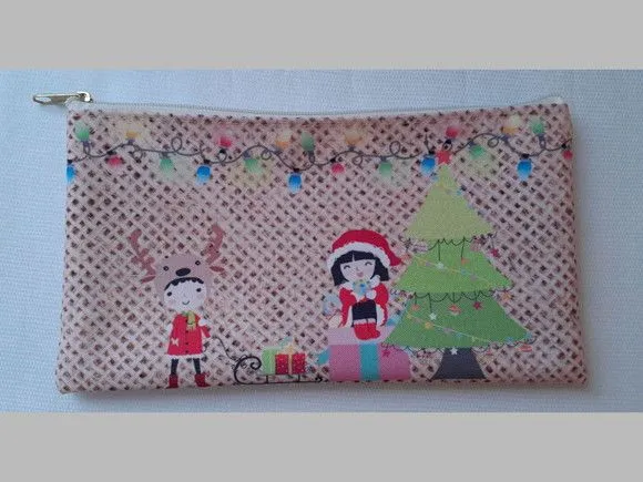 Necessaire Slim - Natal - artesanato feito à mão por Innovare Studio