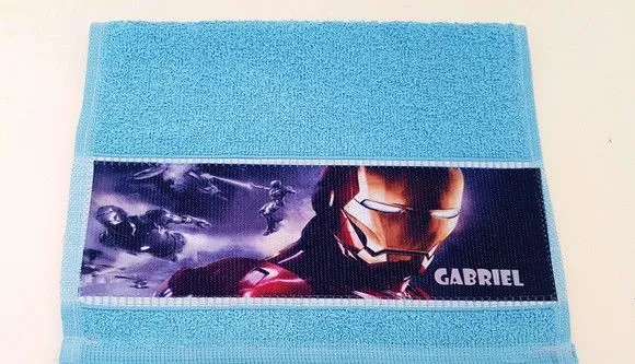 Toalha de mão personalizada heróis - foto 5