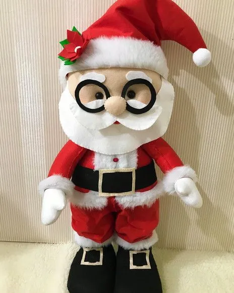 Kit Casal Papai e Mamãe Noel em Pé 45cm - foto 3