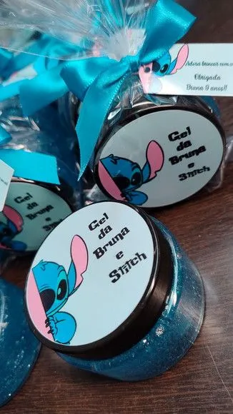 Gel Cabelo Lembrancinha Festa Infantil Personalizado Stich - foto 4