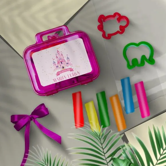 Mini Maleta - Castelo Personalizada - feito à mão por Mi Papelaria Criativa