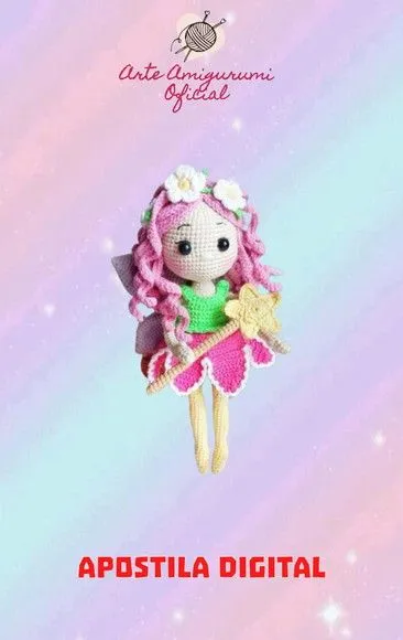 Receita Fadinha - Amigurumi - artesanato feito à mão por Arte Amigurumi Oficial