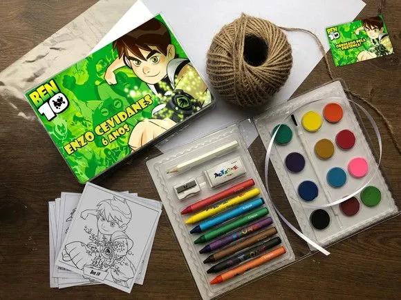 Estojo de Pintura Ben10 Personalizado - artesanato feito à mão por creativitybynina