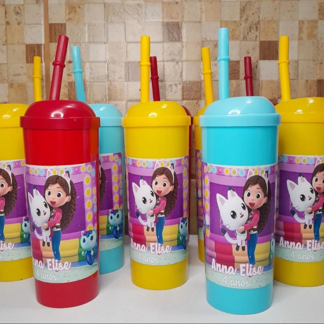 Copo canudo personalizado