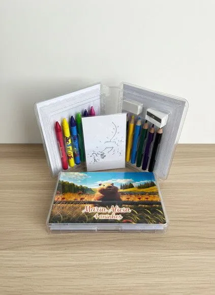 Estojinho de Pintura - Capivara Personalizado - artesanato feito à mão por Mi Papelaria Criativa