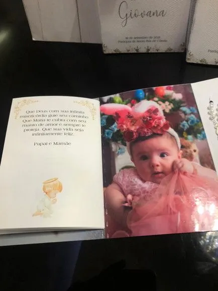 Livro de orações luxo com foto para batismo - foto 3