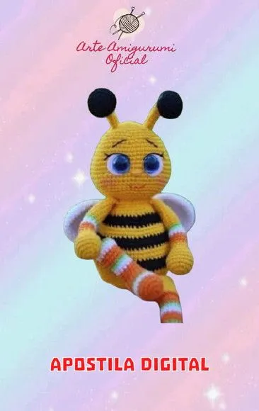 Receita Abelha Amigurumi - artesanato feito à mão por Arte Amigurumi Oficial