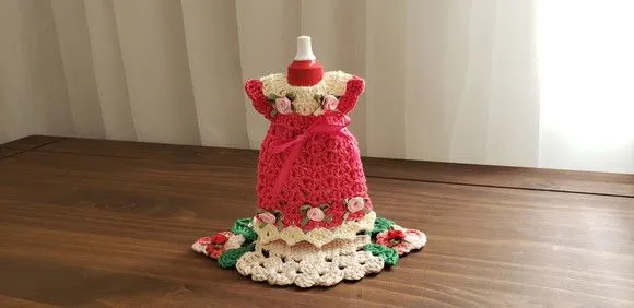 Capa para Adoçante Vestidinho-tulipa Rosa