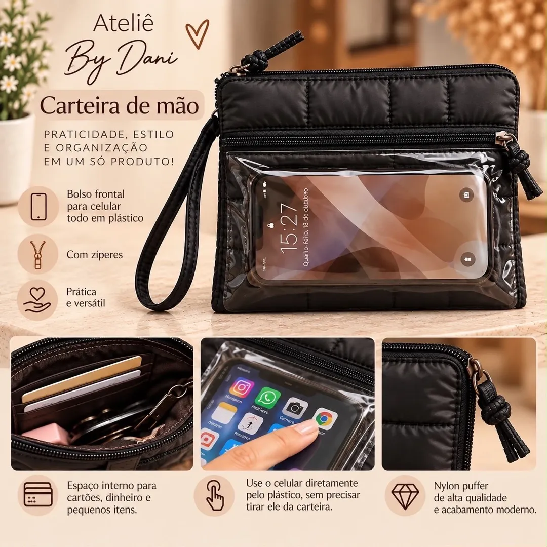 Carteira de  Celular Puffer - foto 2