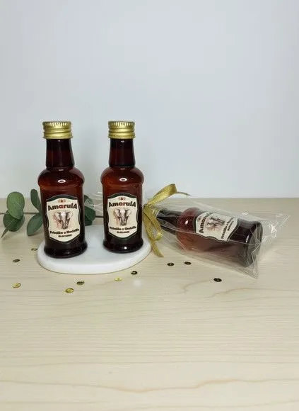 Garrafinha - Amarula Personalizada - artesanato feito à mão por Mi Papelaria Criativa