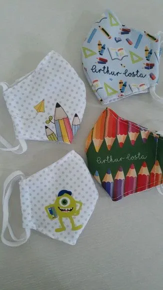 MÁSCARA DE PROTEÇÃO INFANTIL PERSONALIZADA - foto 2