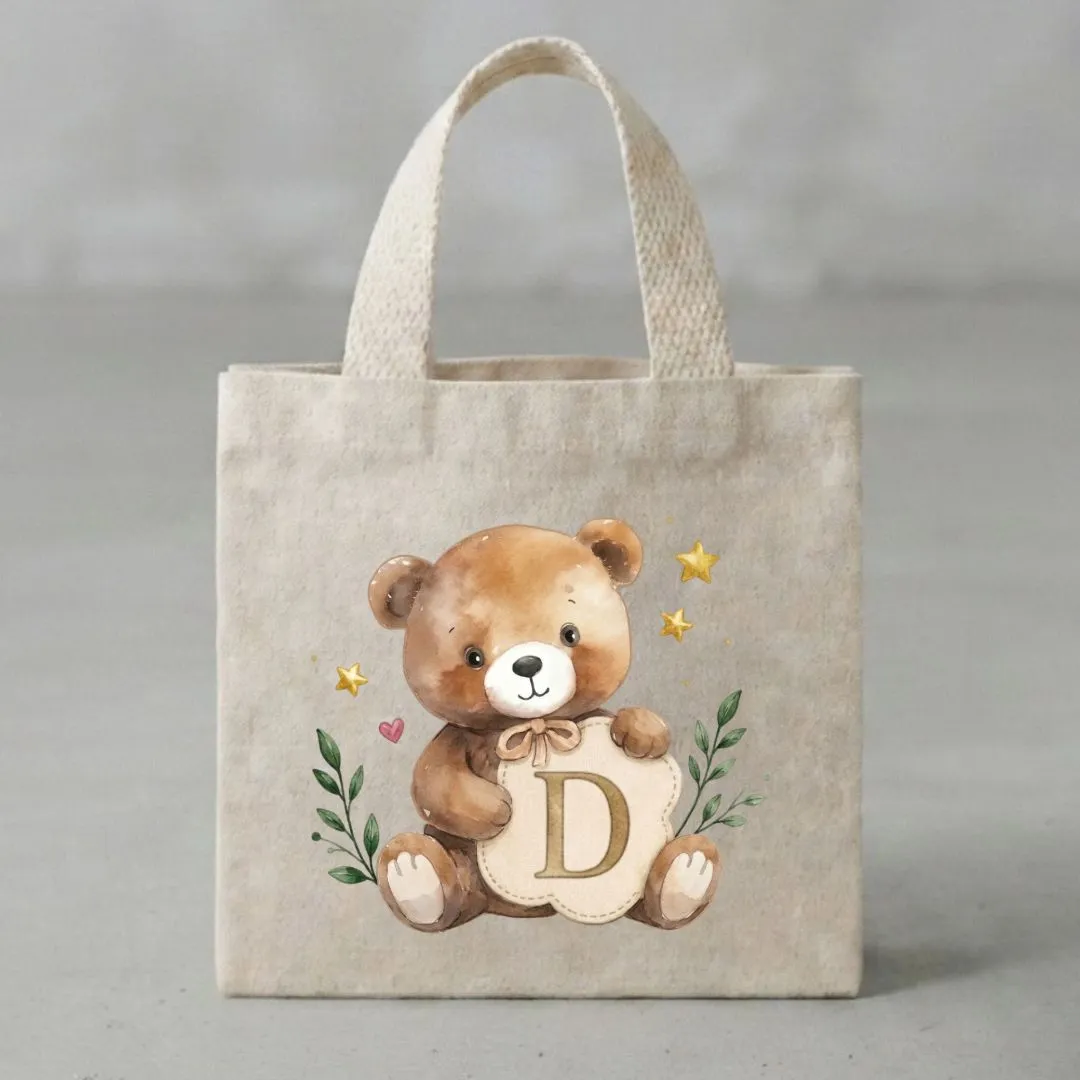 Lembrancinha Mini Ecobag 20x20 Personalizada Ursinho Chá de Bebê Maternidade Aniversário - foto 2
