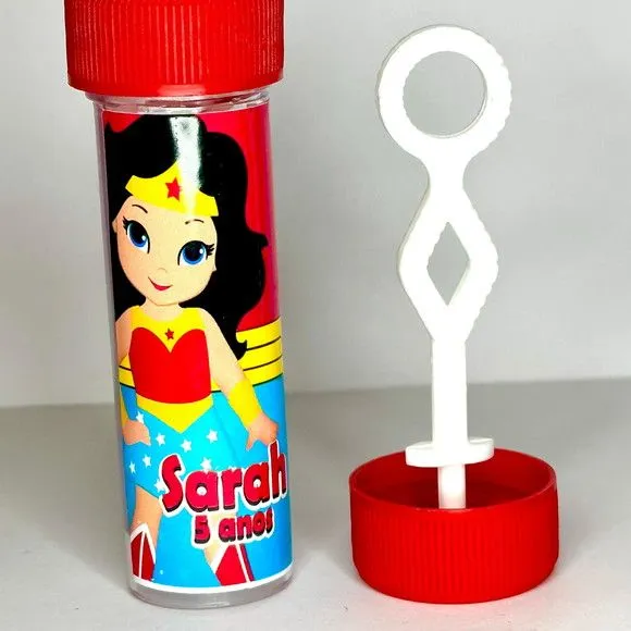 Bolinha de Sabão Mulher Maravilha Personalizada