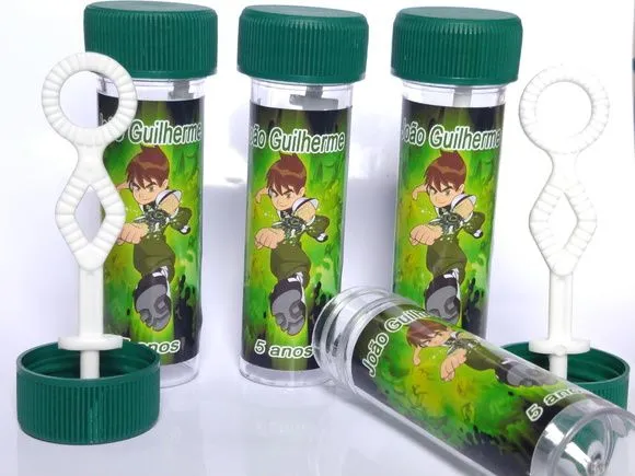 Bolinha de Sabão Ben 10 Personalizada - artesanato feito à mão por Mi Papelaria Criativa