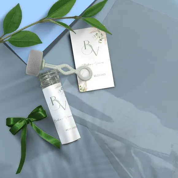 Bolha de Sabão - Casamento Personalizado - artesanato feito à mão por Mi Papelaria Criativa