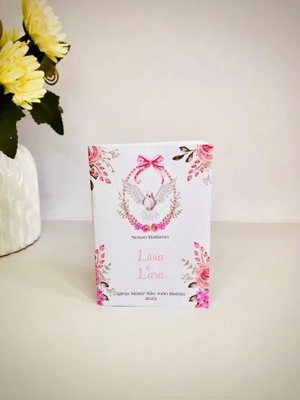 Mini Livro de Orações 7x10 - artesanato de Fina Essência Papelaria Personalizada