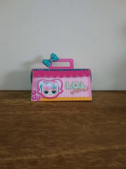 Caixa Mini Bolsinha Lol Surprise - artesanato de Fina Essência Papelaria Personalizada