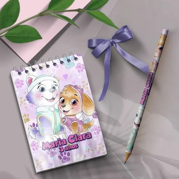 Bloquinho - Patruha Canina Personalizado - artesanato feito à mão por Mi Papelaria Criativa