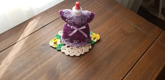Capa para Adoçante Vestidinho Lilás Uva
