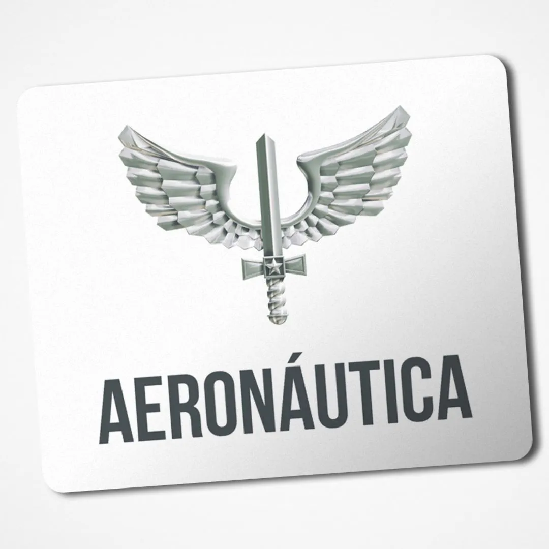 Mouse Pad Aeronáutica Militar Avião Profissão Presente Personalizado 04 - artesanato de Gráfica Laudadio