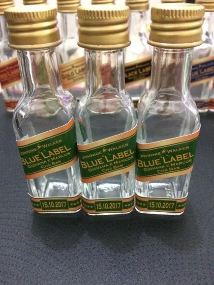 Garrafinha Green Label Personalizada - artesanato de Mi Papelaria Criativa