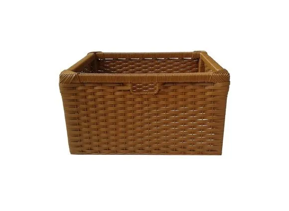 Kit C/ 3 Cestos Gaveta Sintético Avelã - artesanato de Mundo Urbano