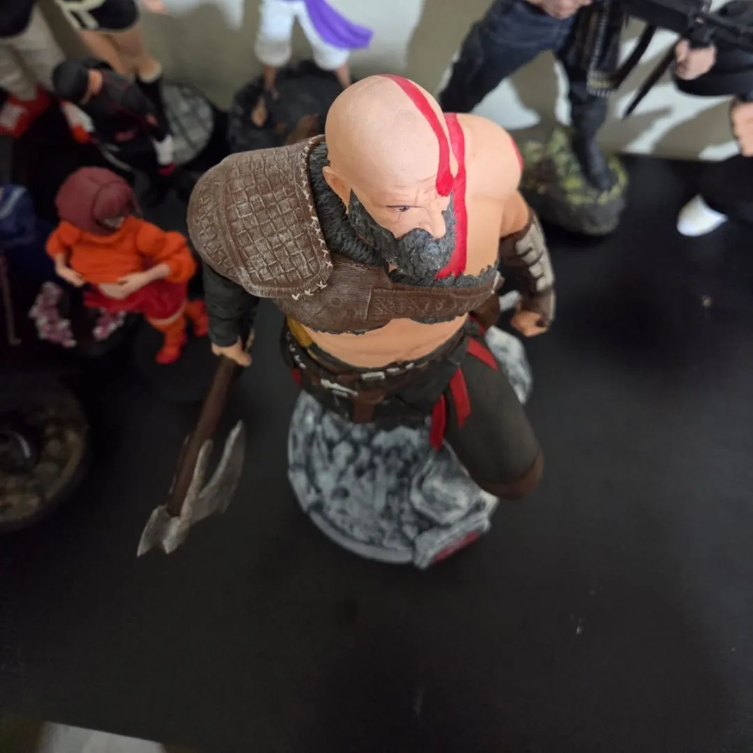 kratos god of war estátua 35 cm Deus Da Guerra - foto 2