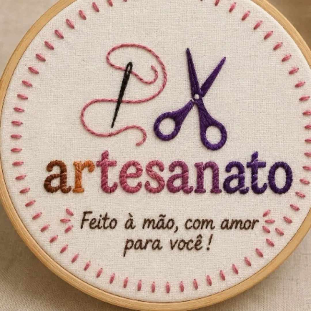 Bordado Personalizado de Logo | Sua marca eternizada em fios - artesanato feito à mão por DK Criativa Bordados Artesanais