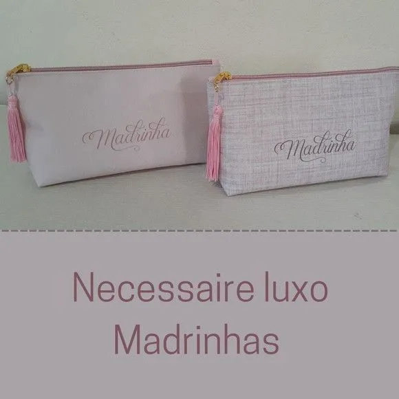 Necessaire personalizada - madrinhas luxo - feito à mão por Innovare Studio