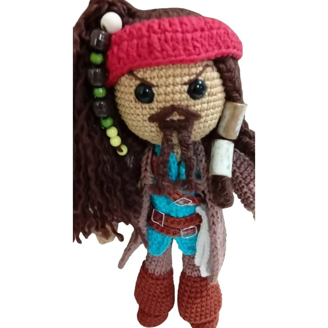 Jack sparrow amigurumi