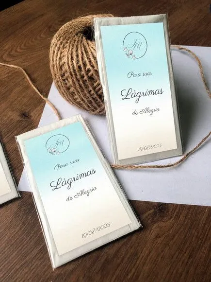 Lagrima de Alegria Personalizada - artesanato feito à mão por creativitybynina