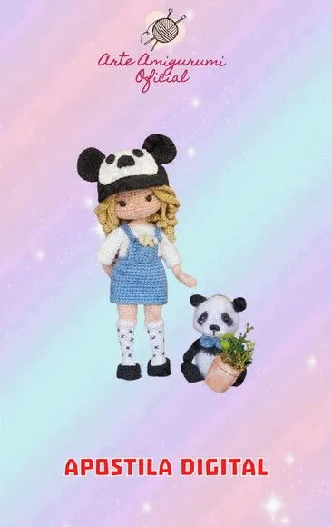 Receita Boneca Jayla - Amigurumi - feito à mão por Arte Amigurumi Oficial