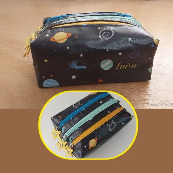 Estojo Triplo Personalizado - feito à mão por Innovare Studio