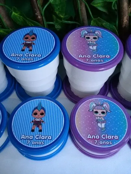 Copo personalizado LOL-  10 unidades - copo escolar sanfonado - foto 2