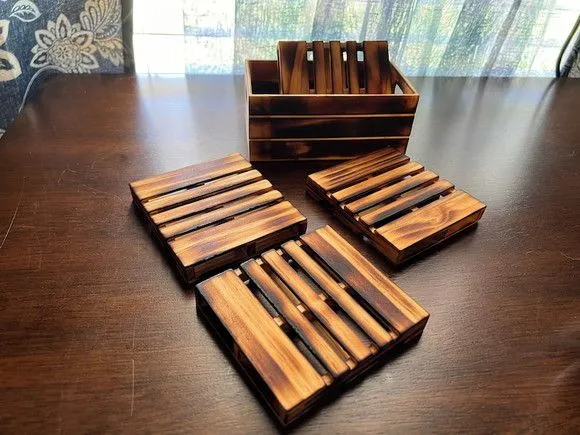 Kit Porta Copo Mini Pallets - foto 4