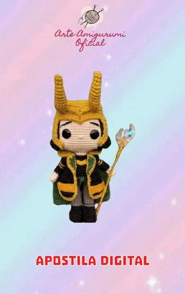 Receita Loki - Amigurumi - artesanato feito à mão por Arte Amigurumi Oficial