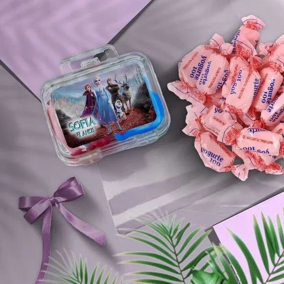 Mini Maleta com Balas - Frozen Personalizada, - feito à mão por Mi Papelaria Criativa