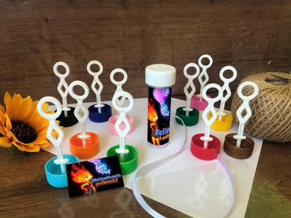 Bolinha de Sabão Elementos Personalizado - artesanato feito à mão por creativitybynina